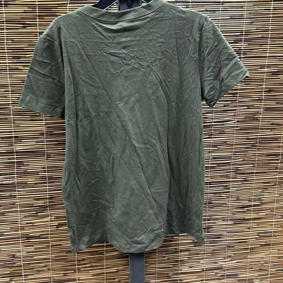 Nike Women's Sportswear‎ Cotton Logo T-Shirt - Medium Olive/white Size S - Picture 3 of 3